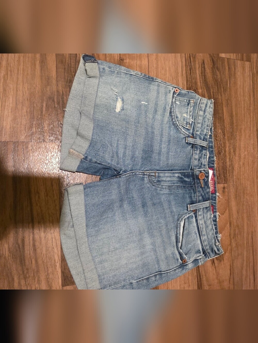 Lucky Brand Women's Light Blue Denim Roll-Cuff Shorts
